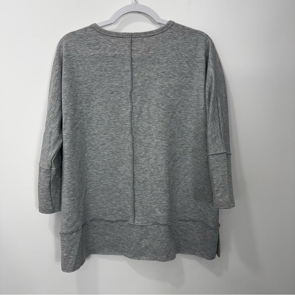 Spanx Dolman Perfect Length Top Soft Grey Heather Size Small Petite - Picture 5 of 11